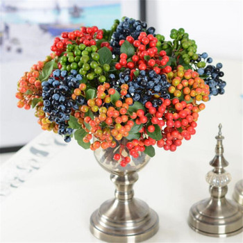 30pcs Fake Blackberry Branches Artificial berry Plastic Plant Tree Stem Berry Fruit Greenery Four Colors